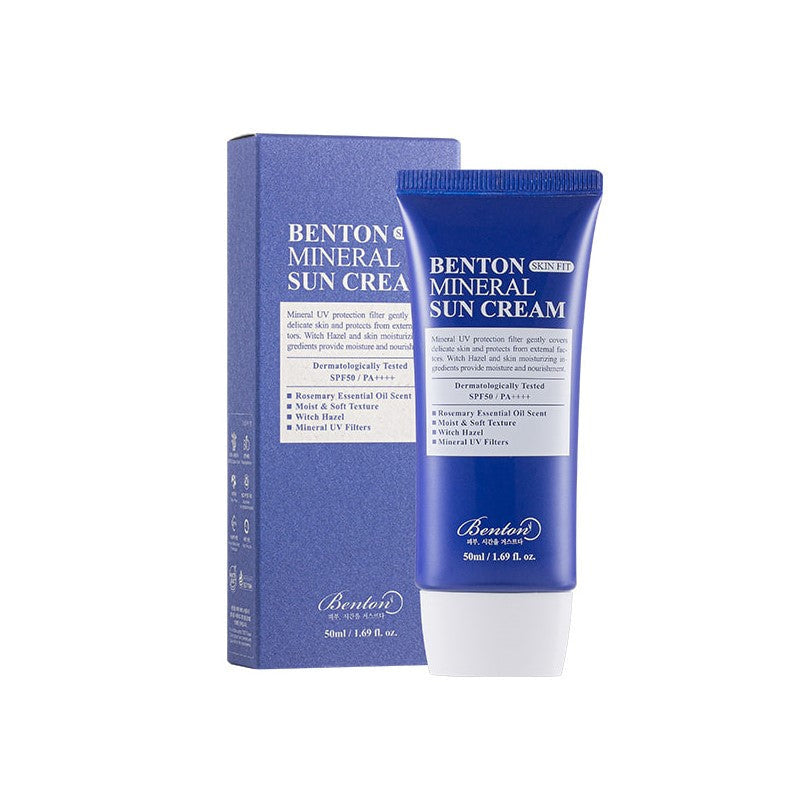 BENTON Skin Fit Mineral Sun Cream SPF50+ PA++++ - Crème Solaire Minérale