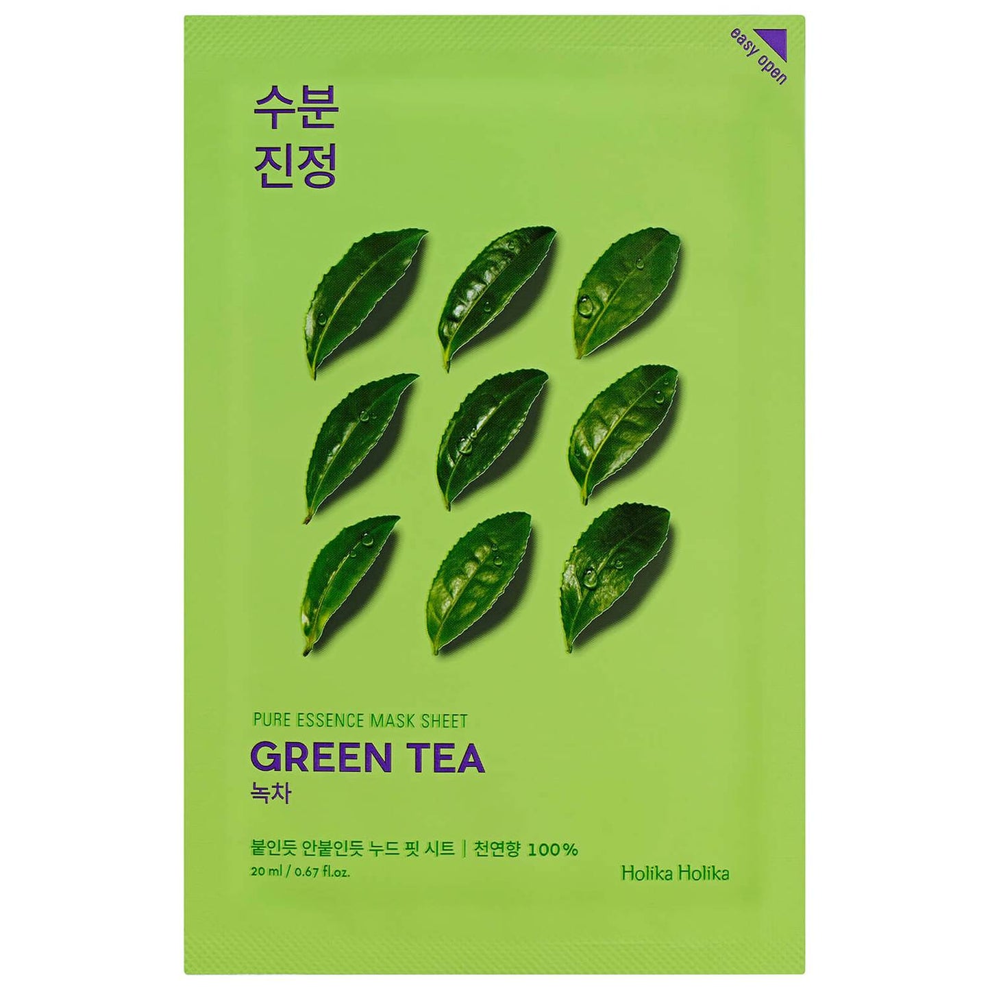 Holika Holika Pure Essence Mask Sheet Green Tea - Sébum contrôlé