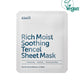 Klairs Rich Moist Soothing Tencel Sheet Mask - Peau apaisée et hydratée