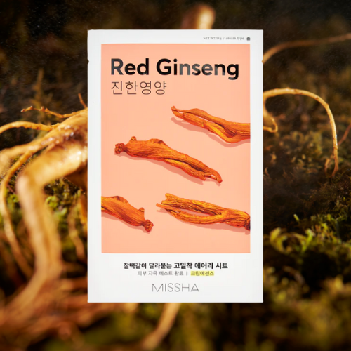 Missha Airy Fit Sheet Red Ginseng - Peau revitalisée